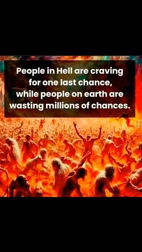 Repent or perish before it's too late. People in hell are begging for another chance while you have the opportunity to make i...