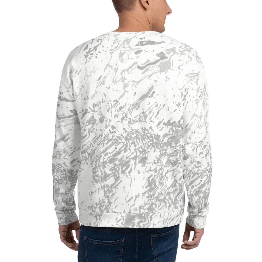 Abstract Pale Marble Effect Design Unisex All Over Print Sweatshirt product image (5)