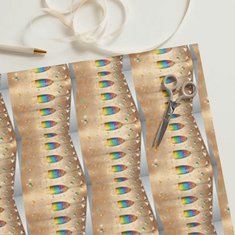 Rainbow Celebration Toast Wall Wrapping Paper Set product image (11)