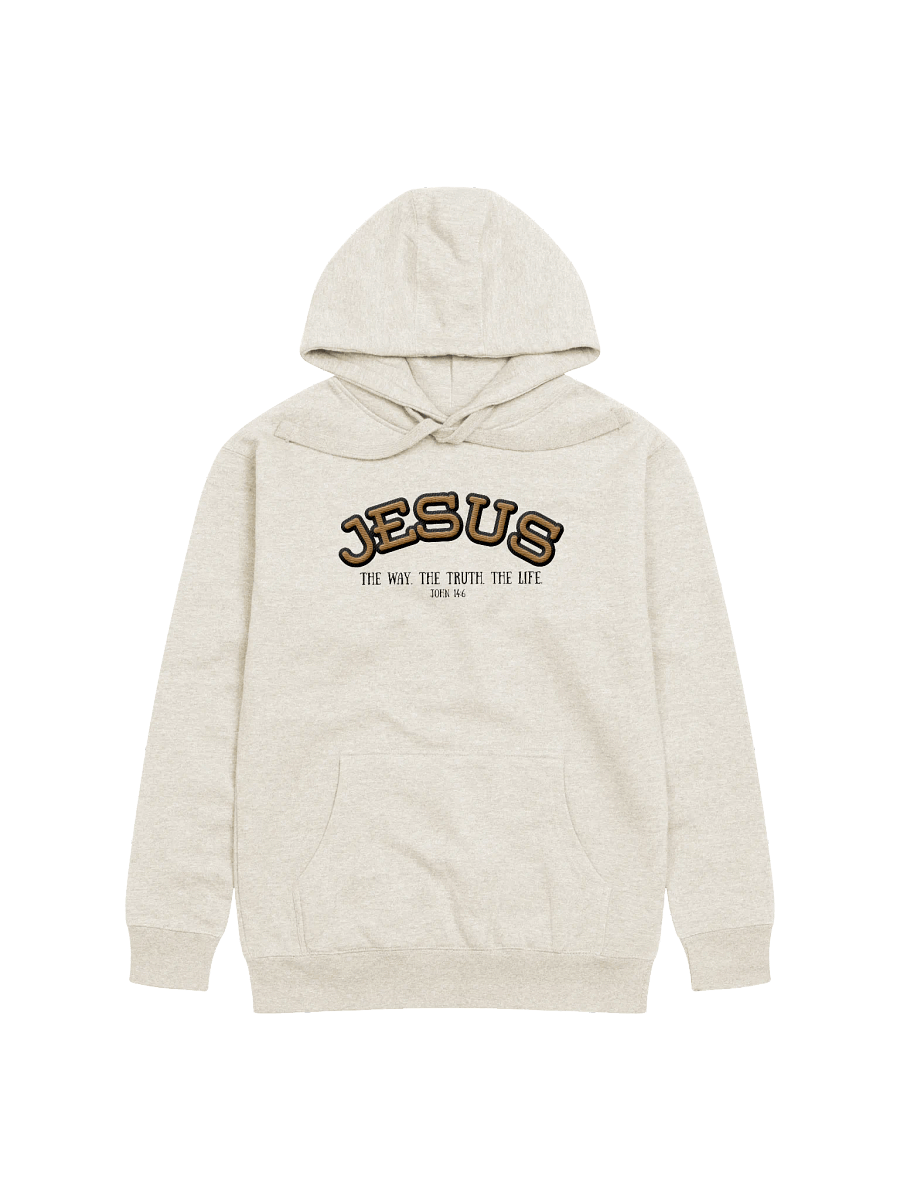 Jesus: The Way, The Truth, The Life Embroidered Hoodie (Light Colors) product image (7)