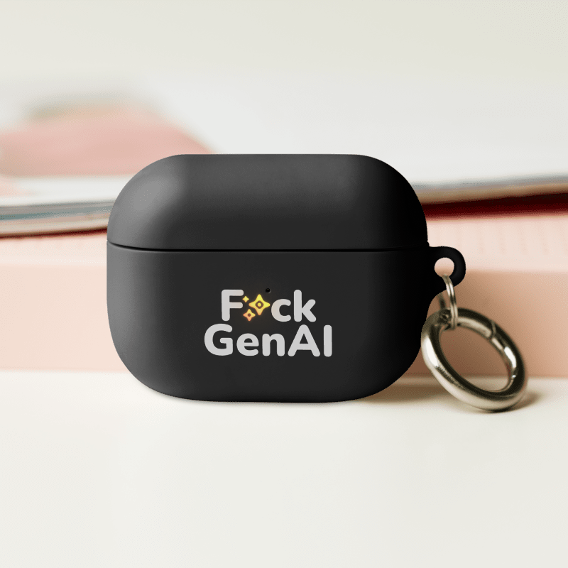 Absolut Idiocy AirPods® Case - F✨ck Generative AI product image (5)
