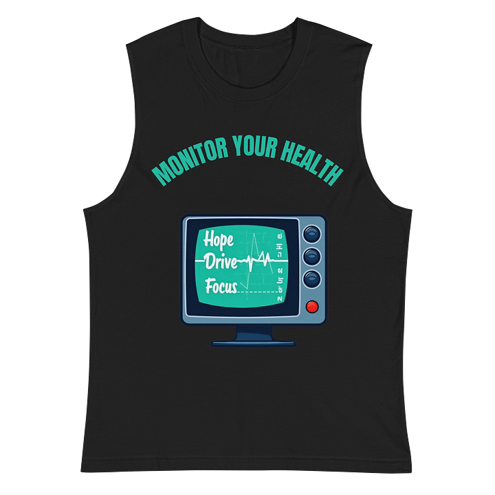 Heartbeat Monitor Retro Muscle Tank product image (3)