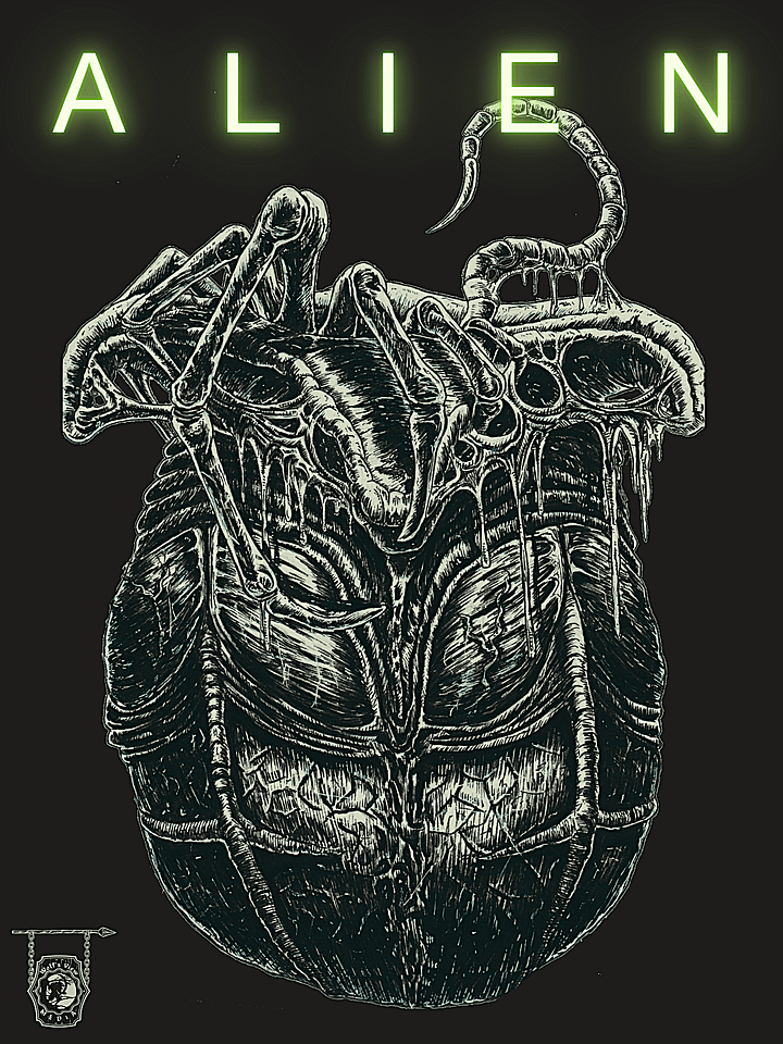 The Alien- Art Print 2/2 product image (1)