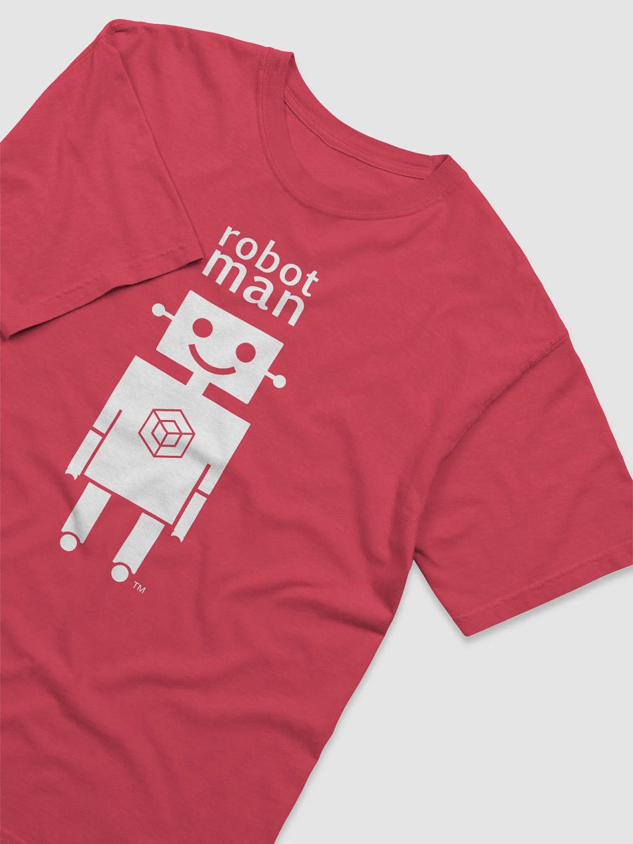Adults Unisex Robot Man logo on red product image (3)