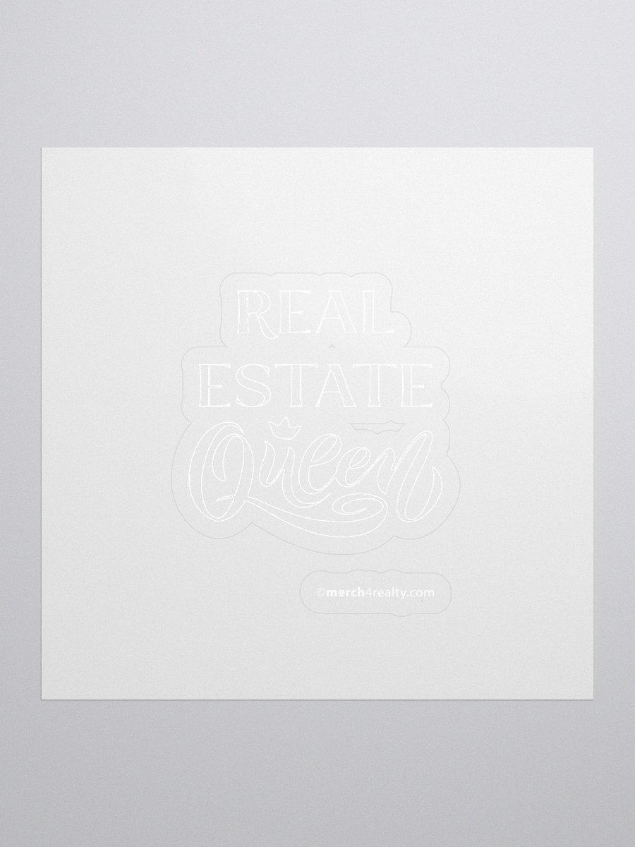 Real Estate Queen Kiss Cut Stickers product image (1)