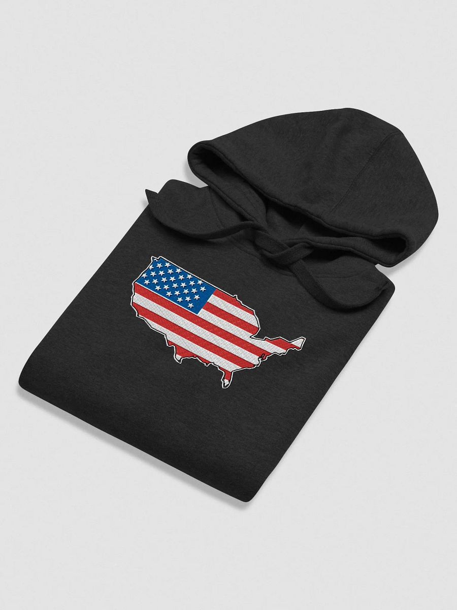 Embroidered USA map hoodie product image (3)