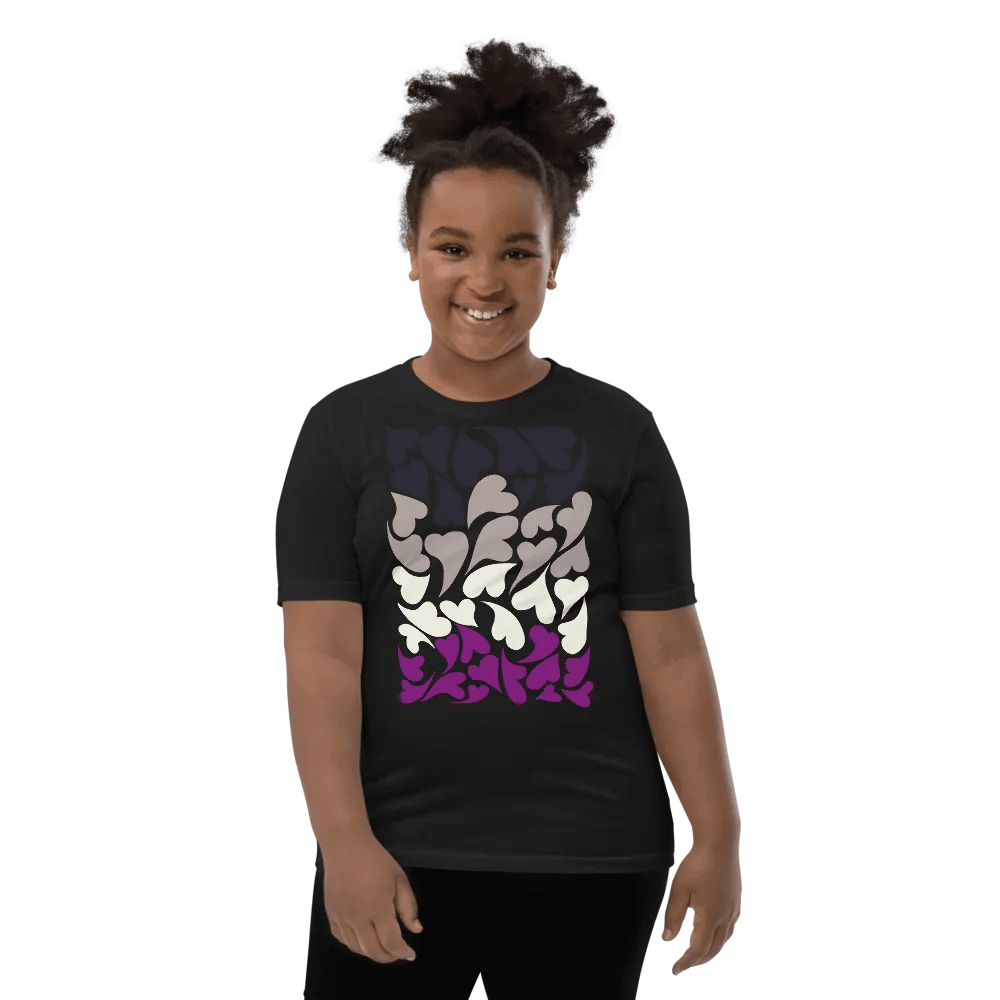 Nestled PRIDE Asexual T-shirt (Youth) product image (13)