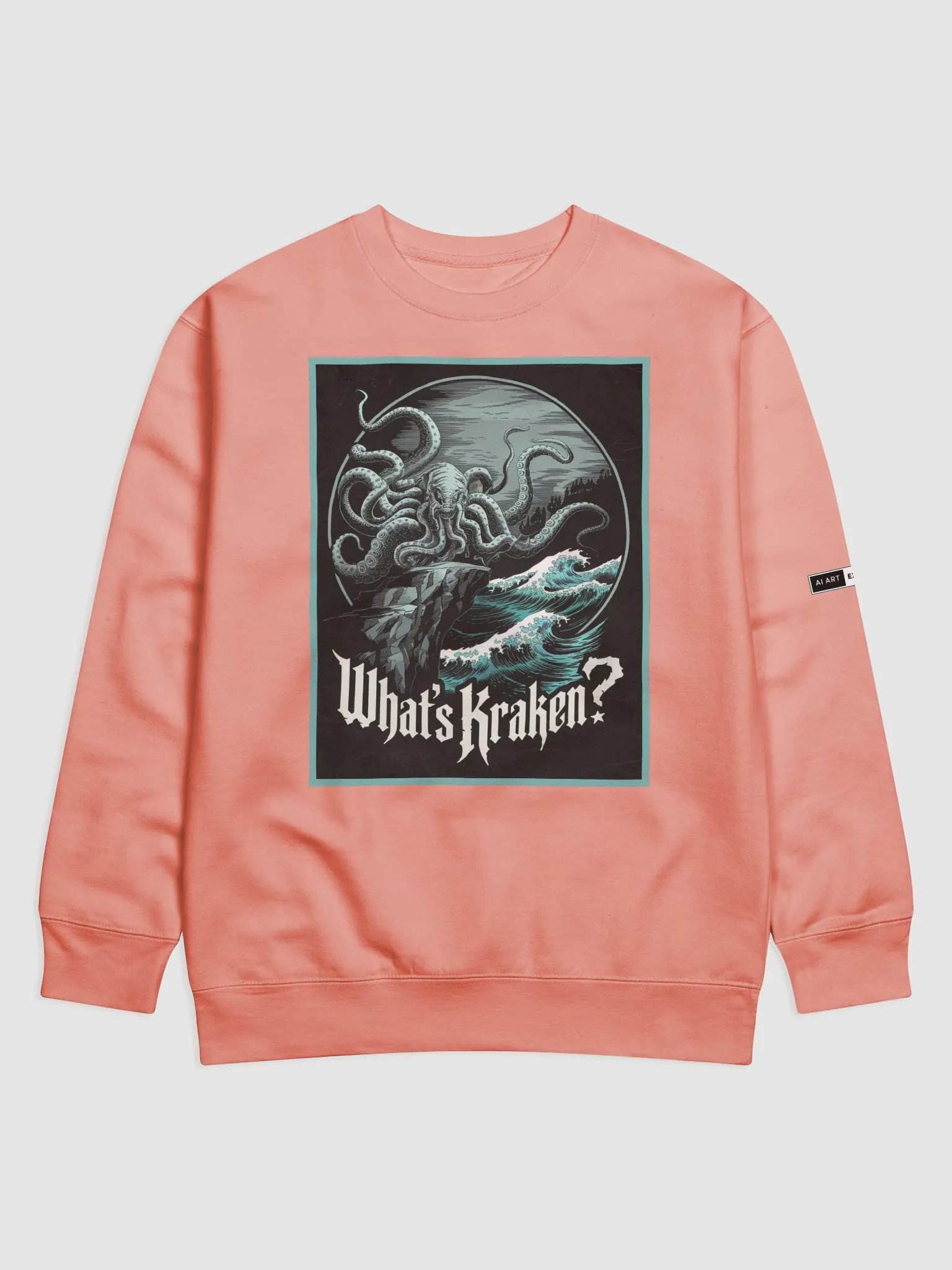 "WHAT'S KRAKEN" premium cotton sweatshirt product image (1)