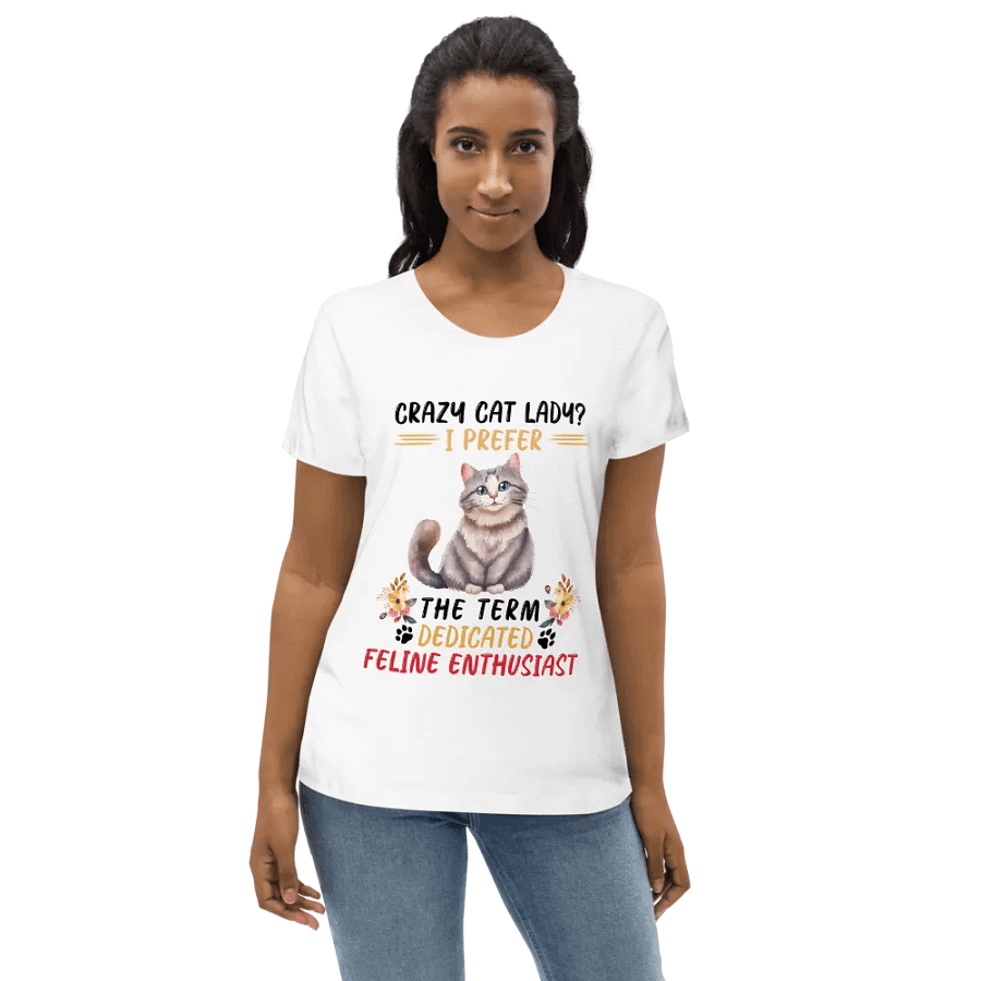Dedicated Feline Enthusiast Women's Eco Tee product image (6)