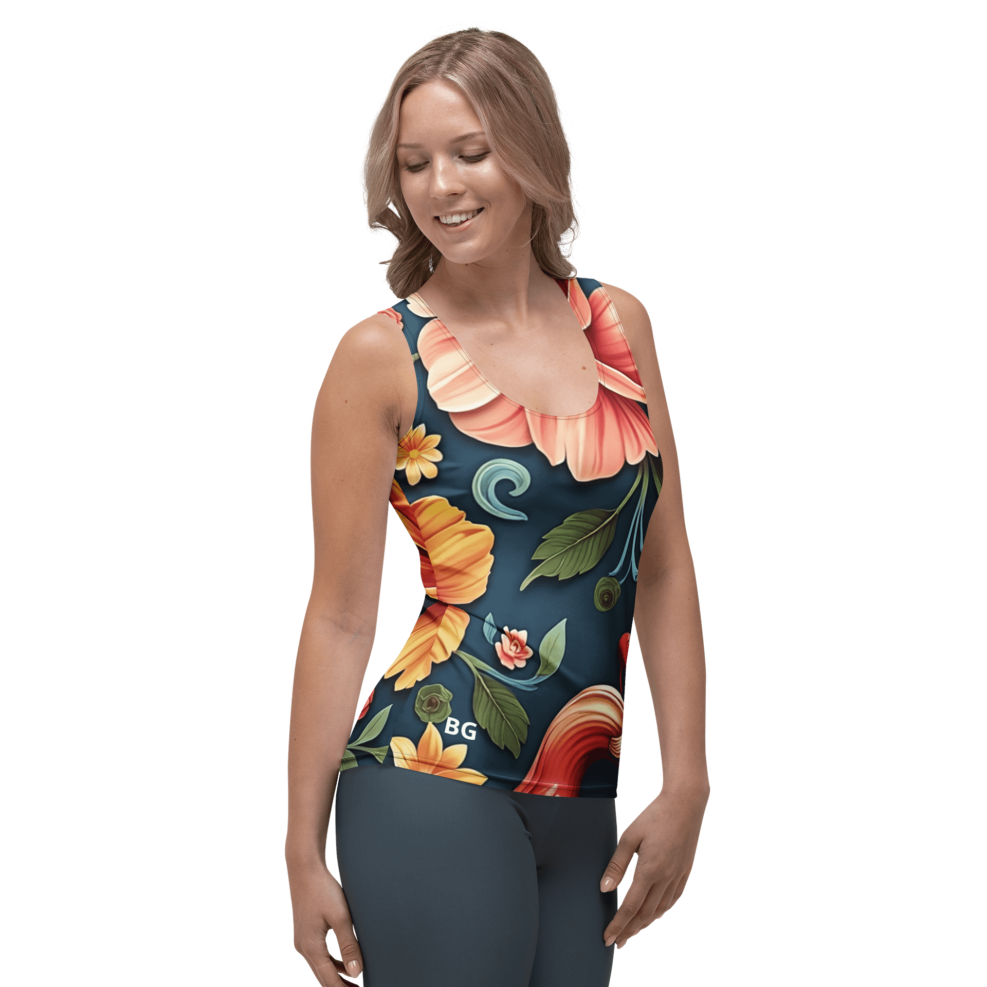 Barry Grady 'Floral Fiesta' All-Over Print Tank Top product image (4)