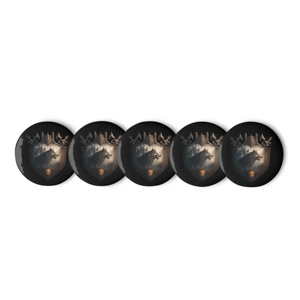 Button 5 Pack Wolves Haven Crest product image (6)
