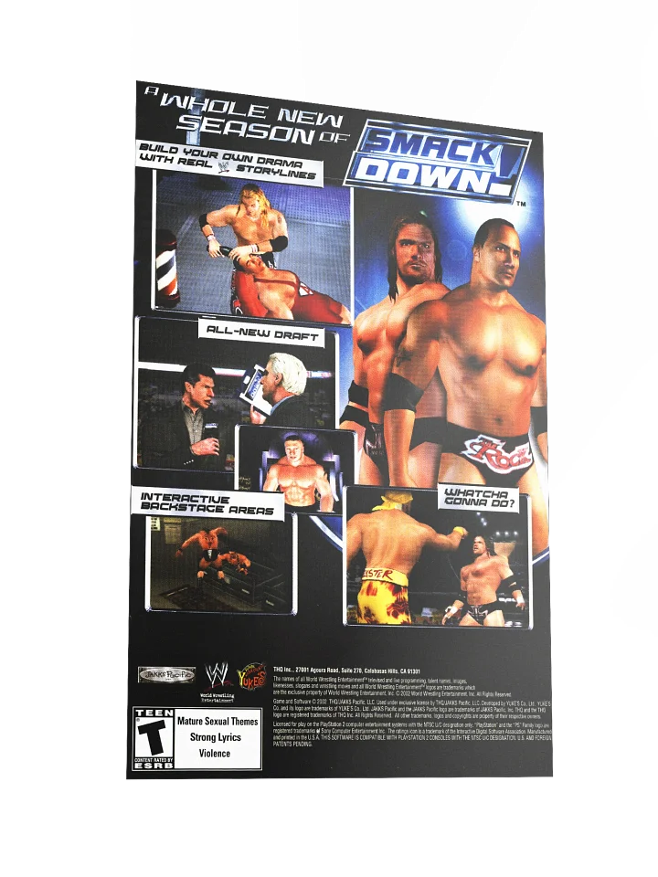 SmackDown! Shut Your Mouth (PS2) - Promotional Poster/Flyer product image (2)