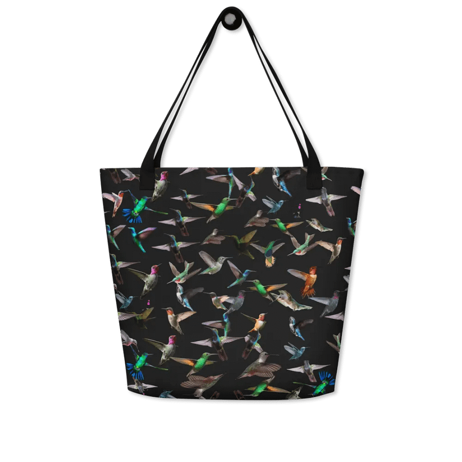 colorful hummingbirds tote for birders friends moms product image (5)
