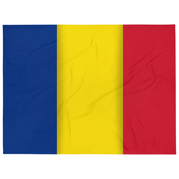 Blue Yellow Red Flag Colored Throw Blanket product image (1)