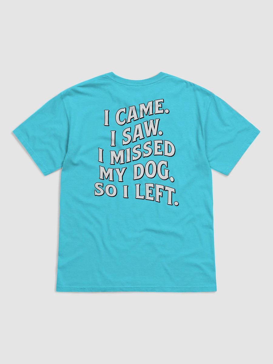 I Came, I Saw, I Missed My Dog, So I Left | Funny Introverted T-Shirt for Dog Moms product image (10)