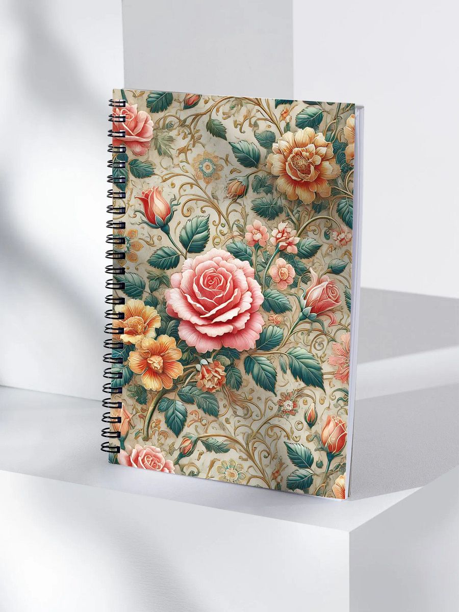 Royal Floral Spiral Notebook product image (4)