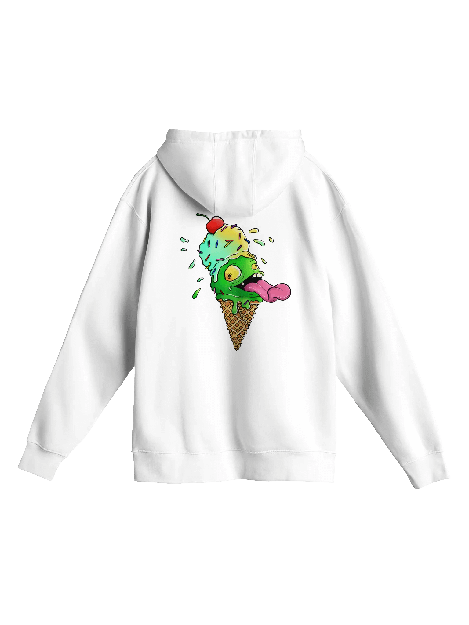 Goblin Mode Creamery Font logo on front w/ Cone Logo on back Hoodie product image (2)