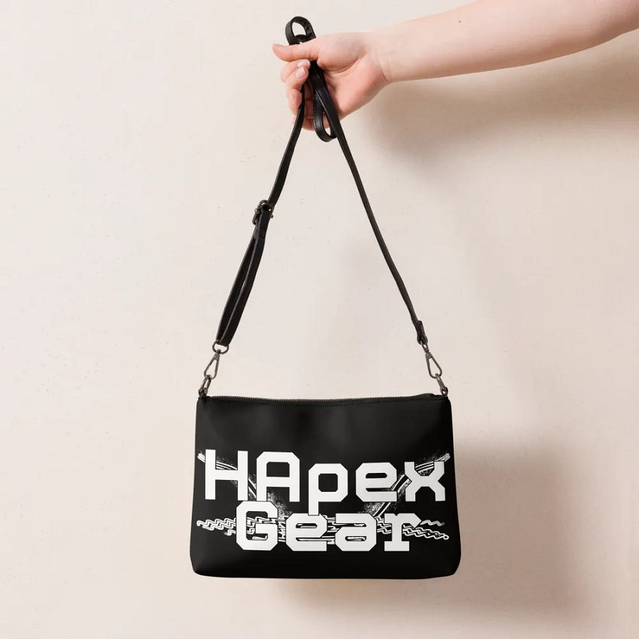 Crossbody Bag - Black - White HApex Gear Black Logo product image (7)