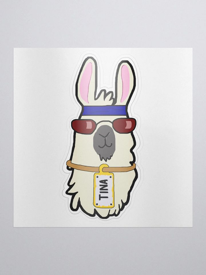 Tina the Llama Sticker product image (1)