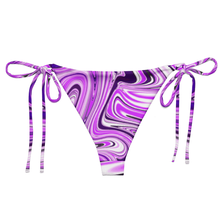 String Bikini Bottom - Purple Digital Fluid Art product image (2)