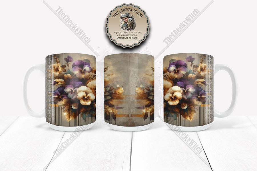Pansies MUG DESIGN product image (1)