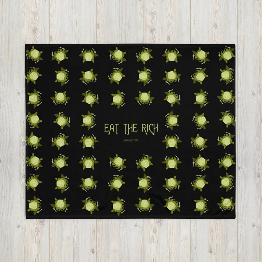 Eat the Rich Throw Blanket product image (16)