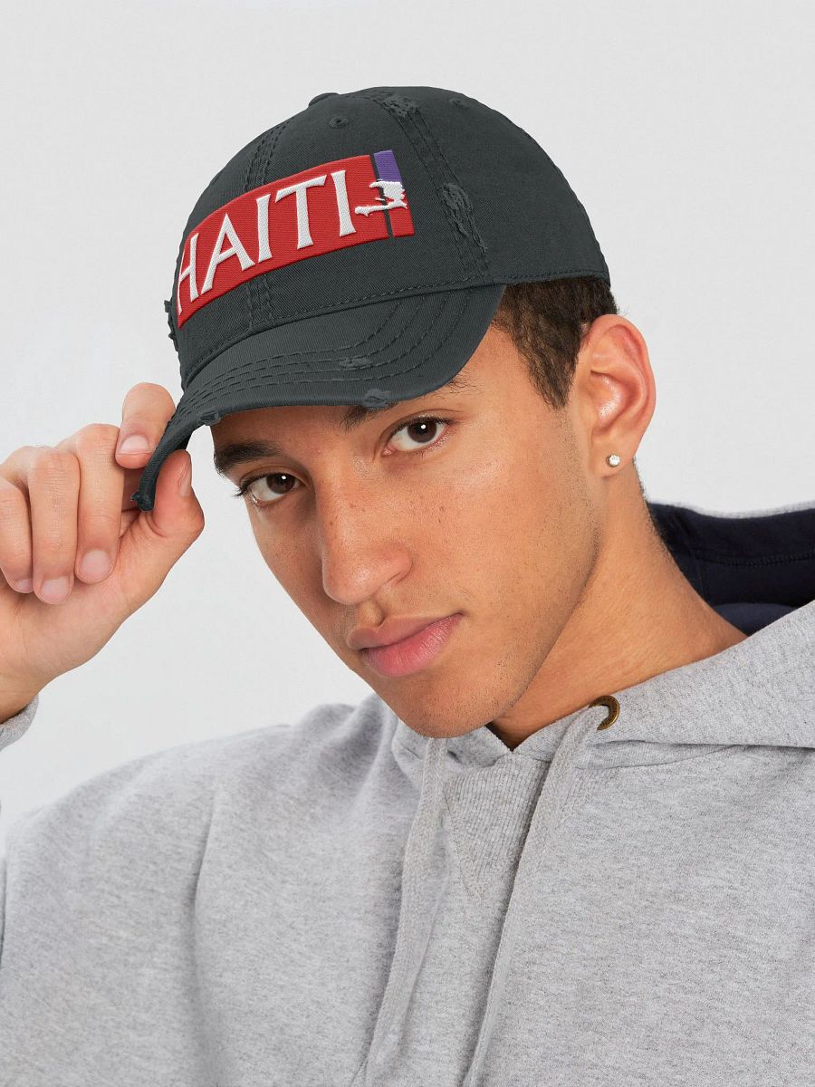 Haiti Pride Distressed Dad Hat product image (17)