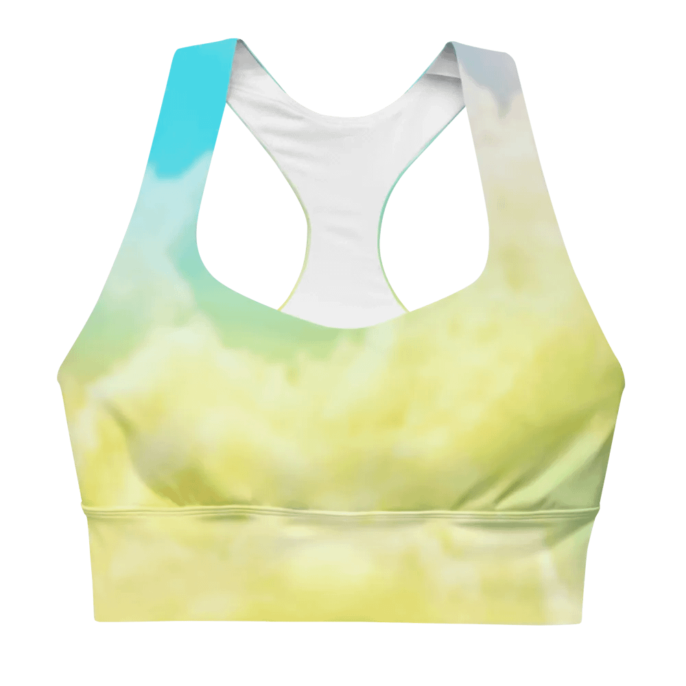 Blur cloud rainbow Design Longline Sports Bra - v8 product image (6)