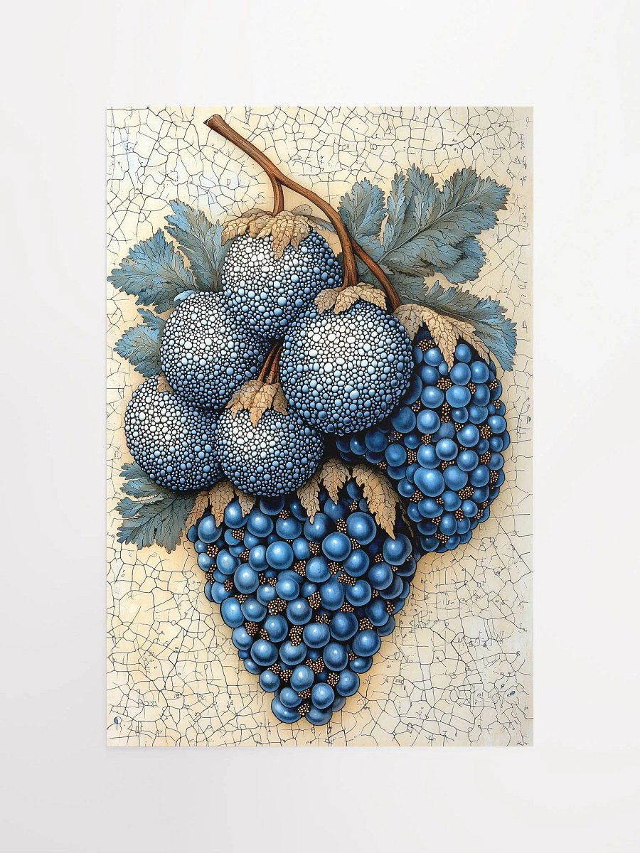 Forest Jewels: Mystical Poster of Enchanted Blue Berries product image (4)