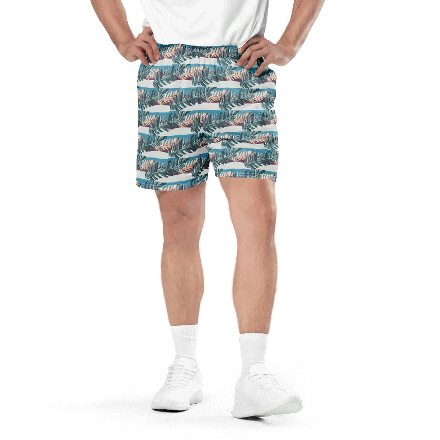 Tropical Stripes | Recycled Unisex Mesh Shorts product image (4)