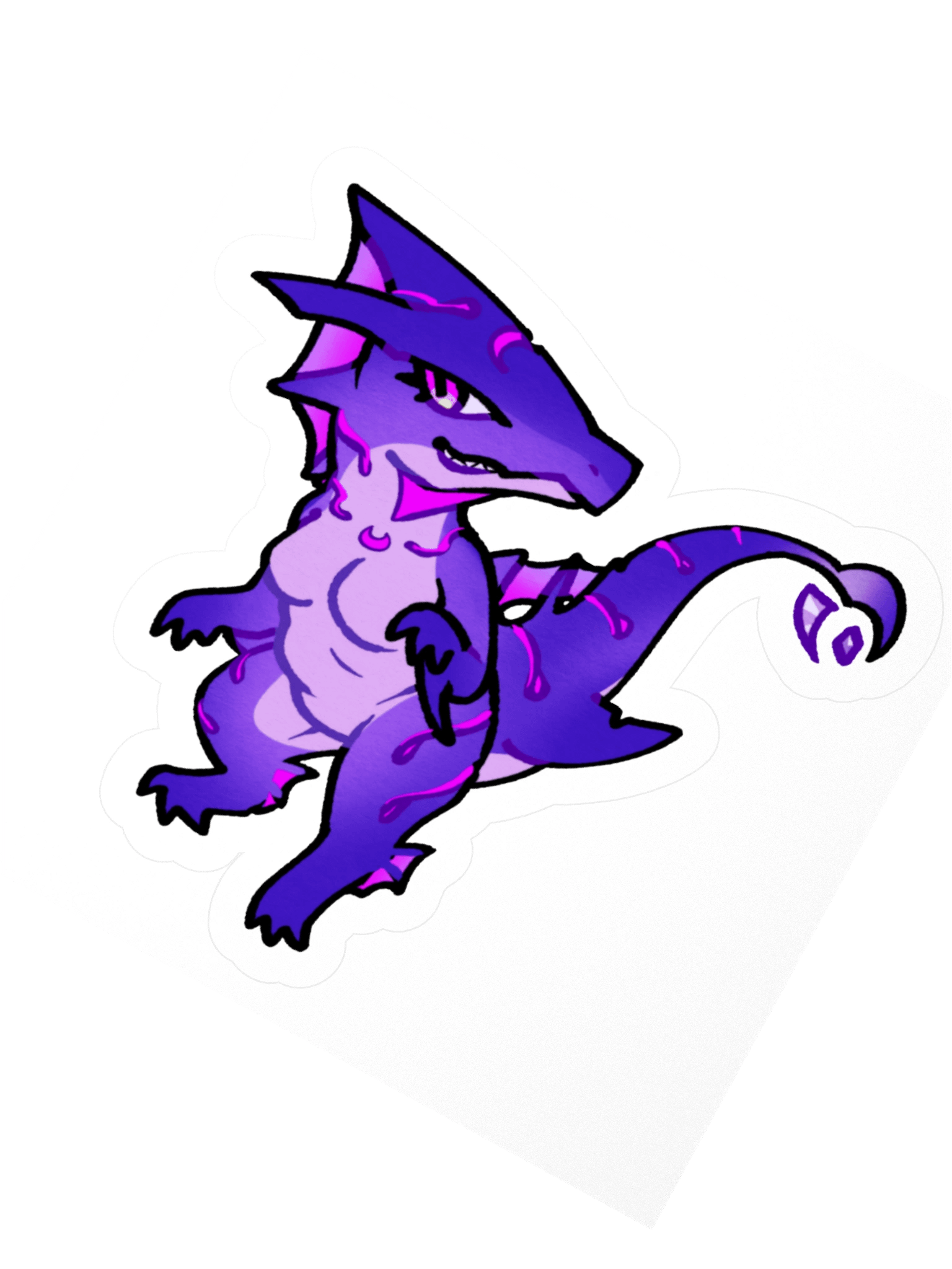 CHIBI DINO MOON STICKER product image (2)