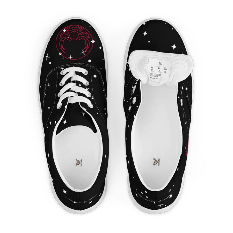 Starry Night Scorpio Men's Lace-Up Canvas Shoes product image (7)