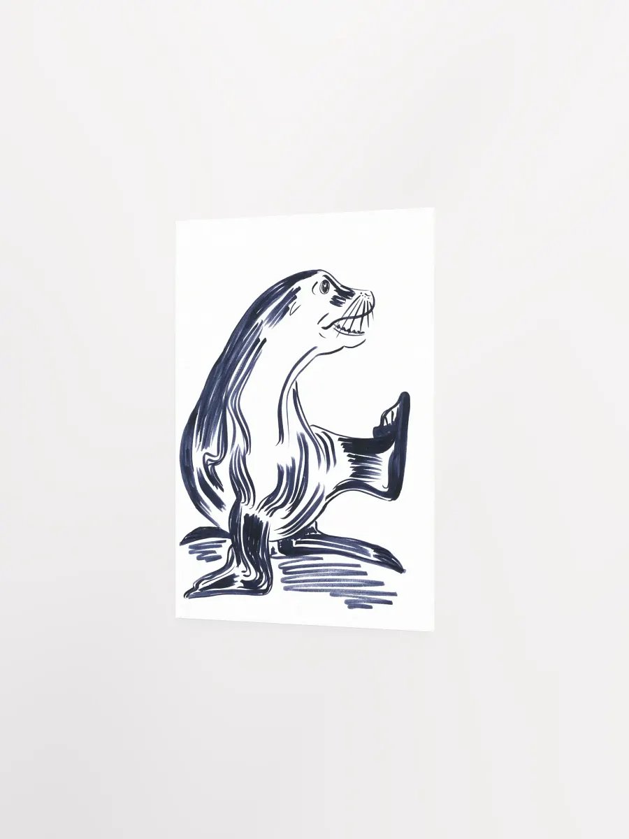 Happy Seal Art Print product image (5)