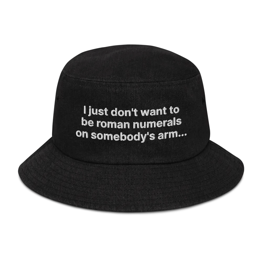 Roman Numerals Bucket Hat product image (1)