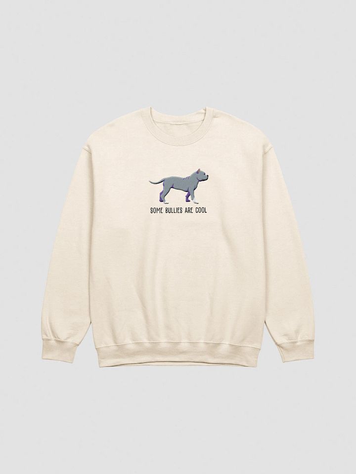 Some Bullies Are Cool Sweatshirt (Embroidered) of an American Bully(Blue) product image (13)