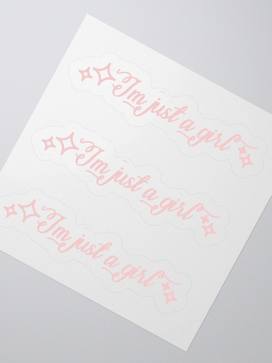 I'm Just a girl- Sticker product image (2)
