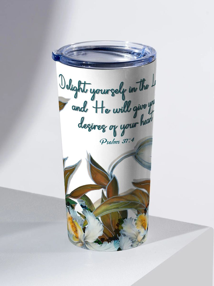 Psalm 37:4 Delight Yourself in the Lord | Faith Encouraging Tumbler product image (2)