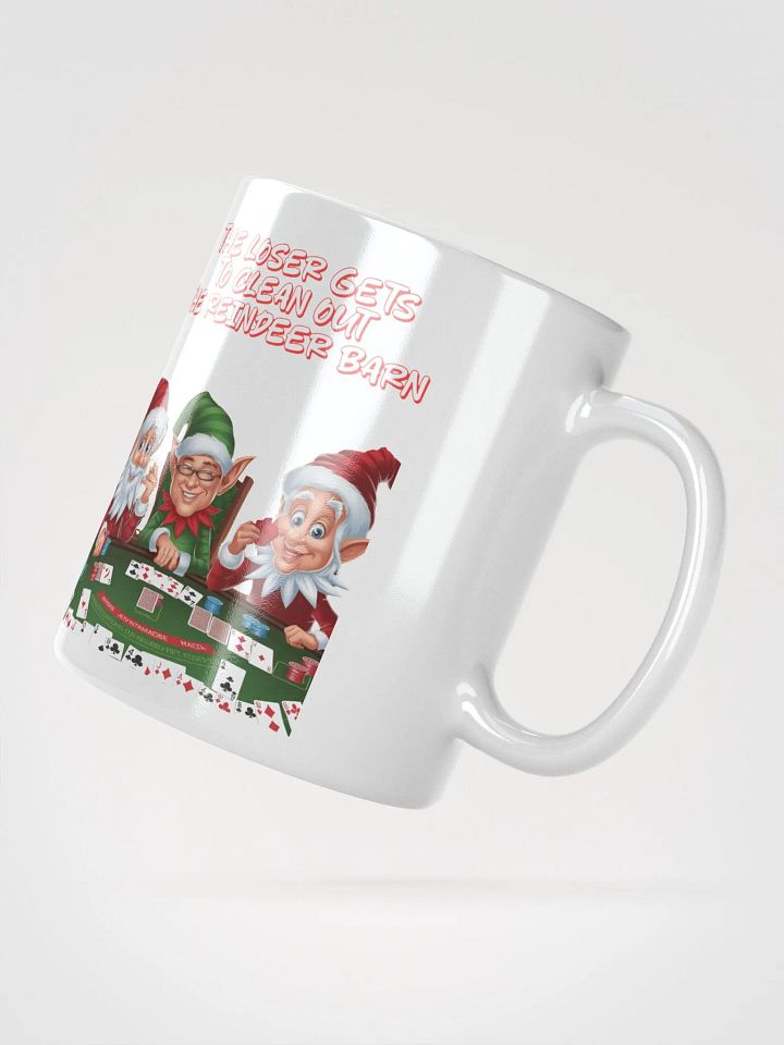 The Loser Gets To Clean Out The Reindeer Barn - White Mug product image (5)