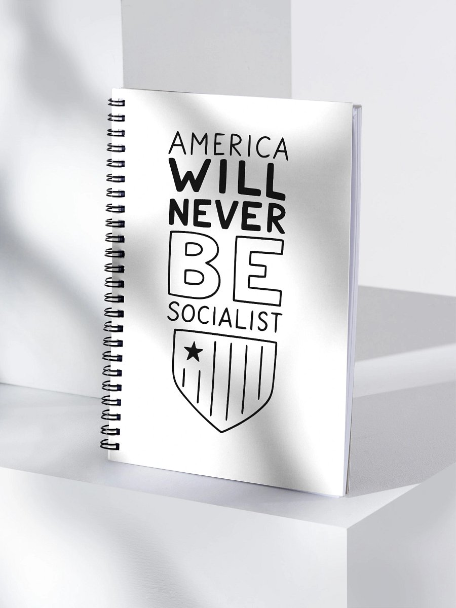 America Won't Be Socialist" kid- Spiral Notebook product image (4)