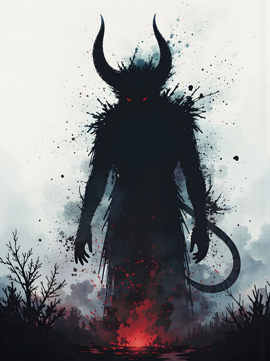 Shadow of Wrath - Abstract Dark Art Print product image (1)