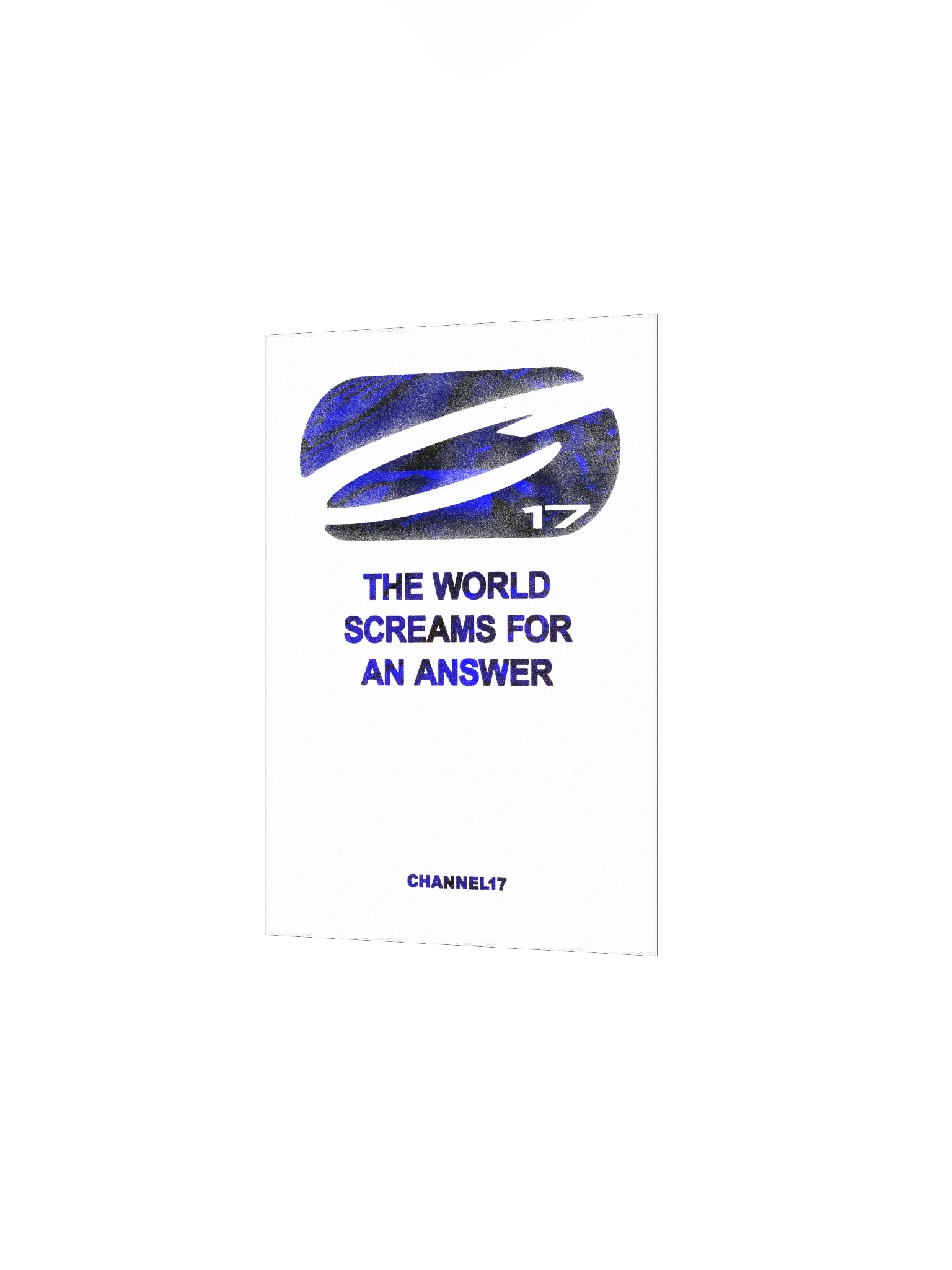 CHANNEL17 'Answer' Poster (Blue Variant) product image (2)