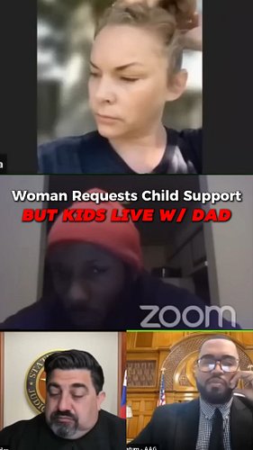 Woman Requests Child Support but Kids Live With Dad