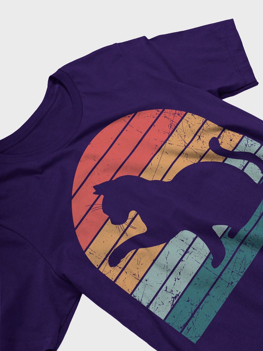 Retro Vintage Cat T-Shirt – Cool 70s Style Feline Tee for Cat Lovers product image (3)