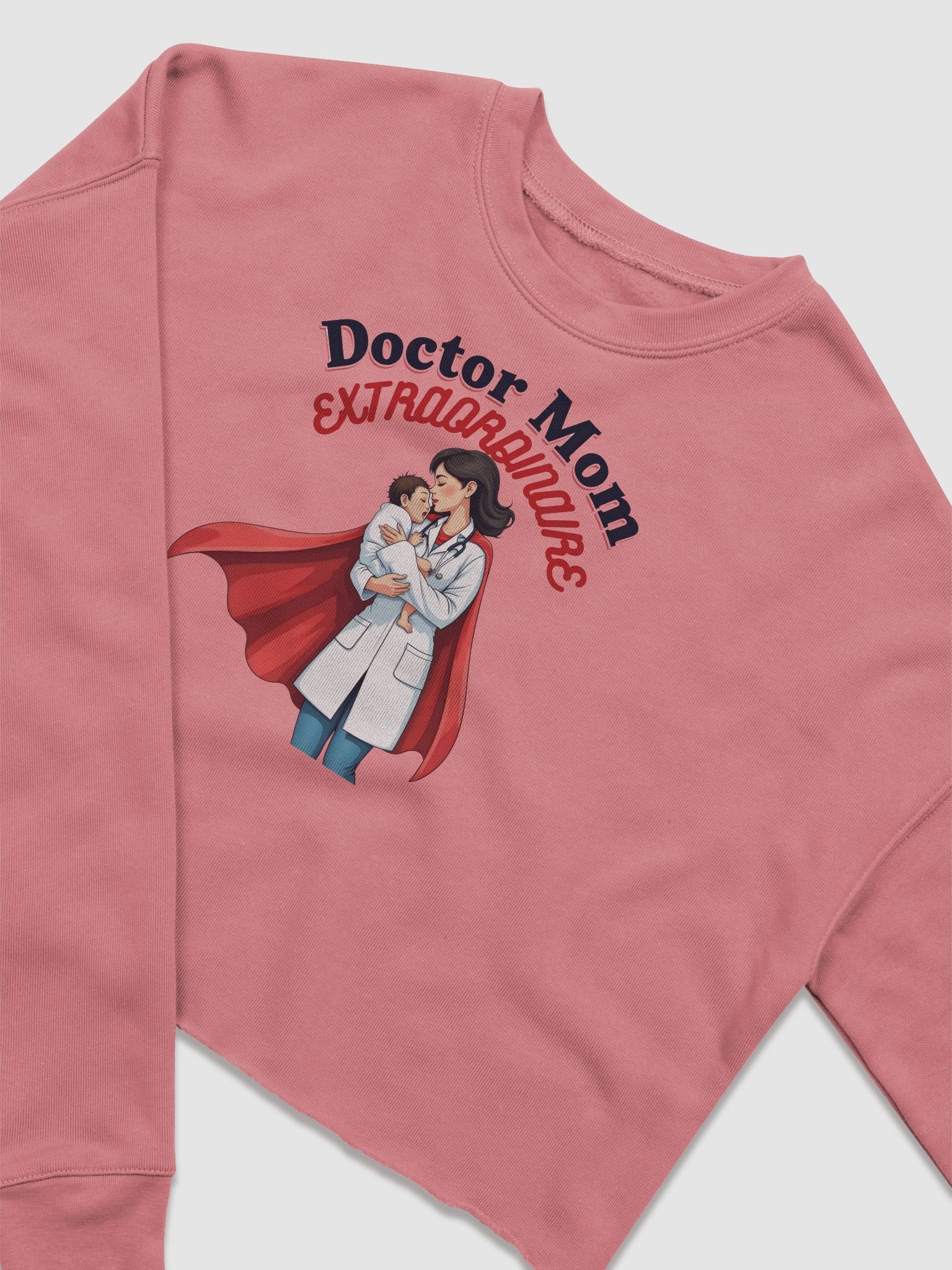 Doctor Mom EXTRAORDINAIRE Fleece Crop Sweatshirt product image (5)