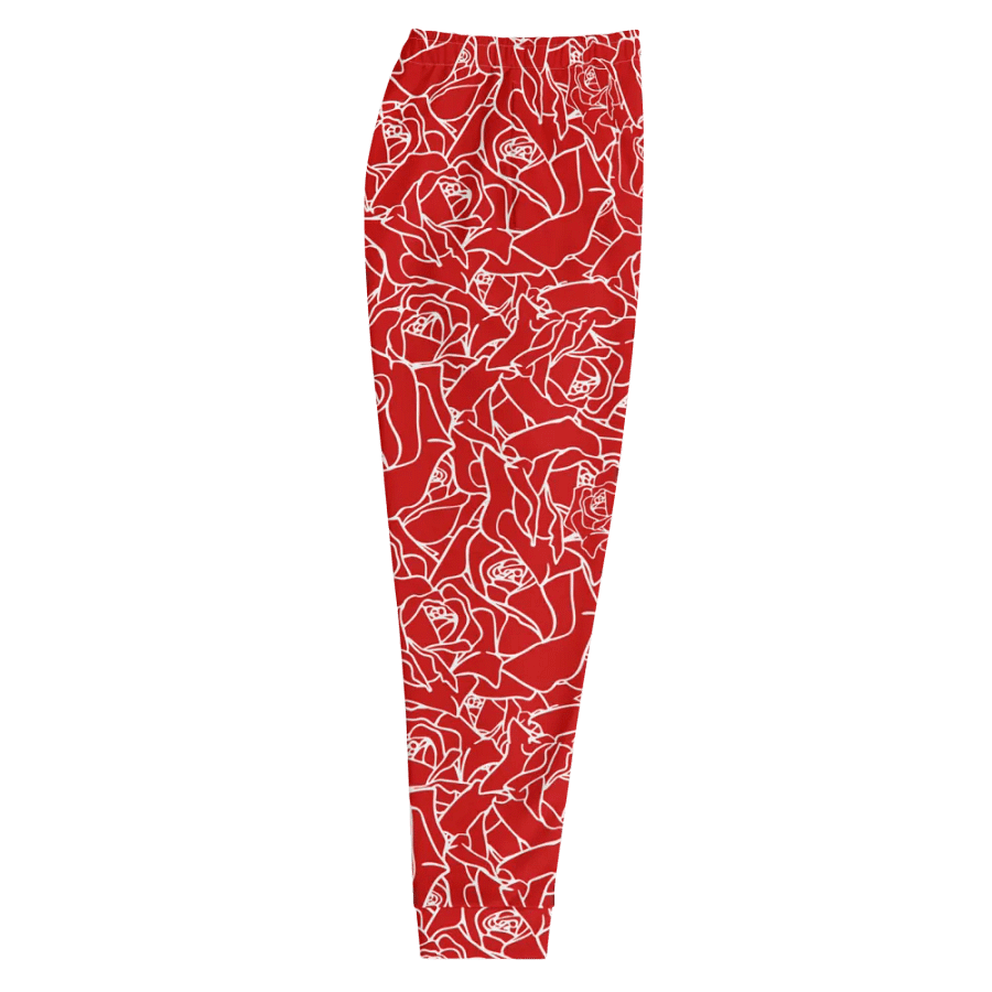 Loads of Roses · red-white joggers product image (10)