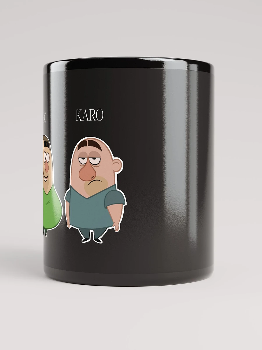 Abo and Karo Black Glossy Mug product image (3)