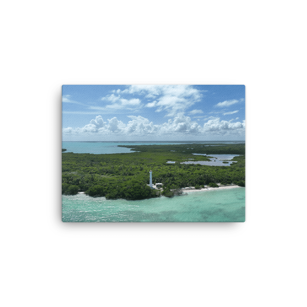 Lost in Paradise – Abandoned Lighthouse at Punta Allen (Canvas Print) product image (1)