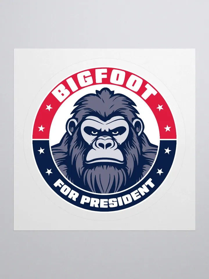 Bigfoot for President Funny Sticker product image (2)