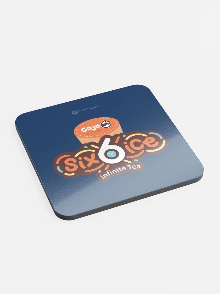 Six-Ice Infinite Tea - Glossed Cork Coaster product image (2)