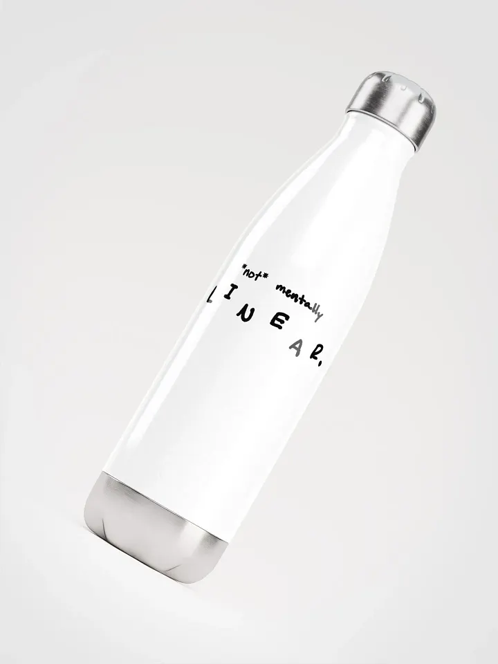 *not* mentally linear stainless steel water bottle product image (2)